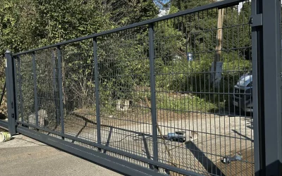 Montaža: Drsna dvoriščna vrata – Maribor