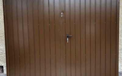 Montaža: Dvokrilna garažna vrata – Ljubljana